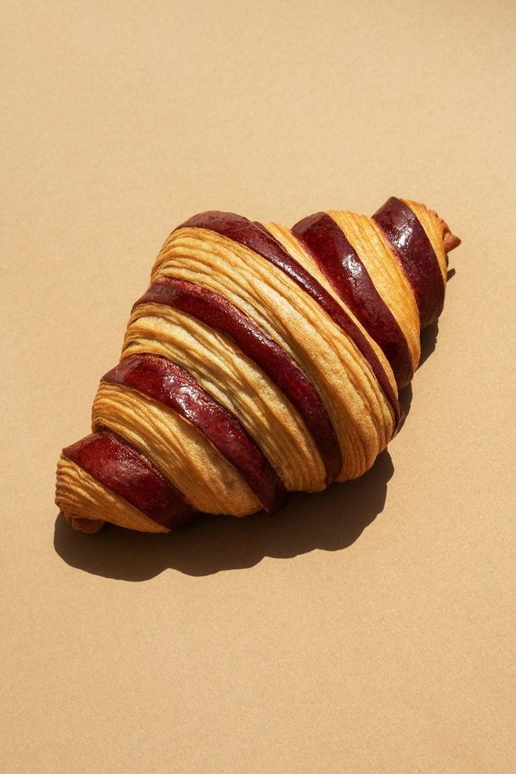 Croissant sfogliato bicolore